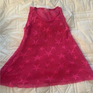Pink Star Mesh Dress